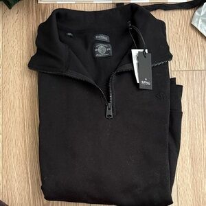 Buffalo David Bitton Men's Black Zip-Up Sweater